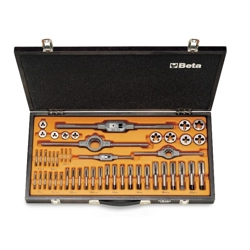 vendita online Serie di 48 maschi e filiere in cassetta art.446/c48 Utensileria meccanica Beta